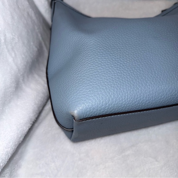 Coach Slate Blue Leather Shoulder Bag - Picture 9 of 13
